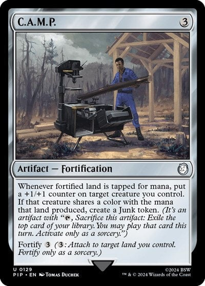 CAMP (PIP) #129 Uncommon (Lightly Played) Universes Beyond: Fallout Magic: The Gathering: 2024