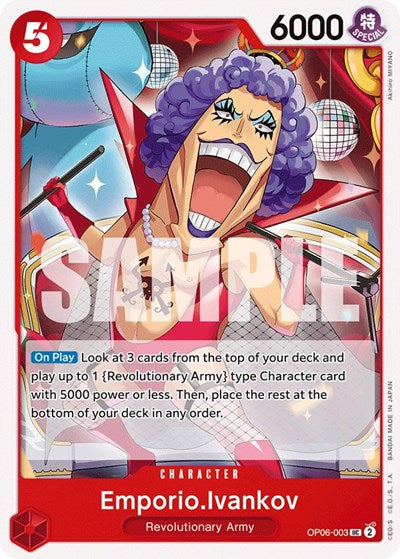 EmporioIvankov (OP06) #OP06-003 Uncommon (Near Mint) Wings of the Captain One Piece Card Game: 2024