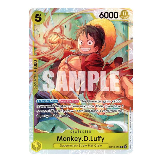 Monkey.D.Luffy (015) (ST-13) #ST13-015 Super Rare (Foil Near Mint) Ultra Deck: The Three Brothers One Piece Card Game: 2024