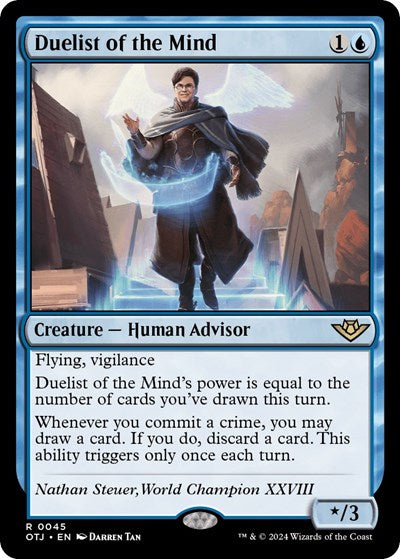 Duelist of the Mind (OTJ) #45 Rare (Lightly Played) Outlaws of Thunder Junction Magic: The Gathering: 2024