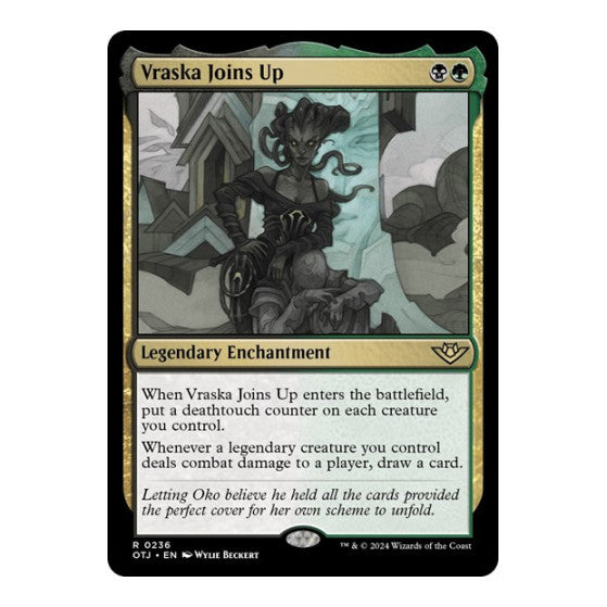 Vraska Joins Up (OTJ) #236 Rare (Lightly Played) Outlaws of Thunder Junction Magic: The Gathering: 2024