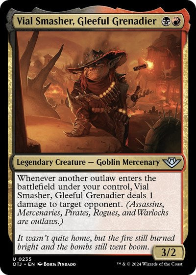 Vial Smasher Gleeful Grenadier (OTJ) #235 Uncommon (Lightly Played) Outlaws of Thunder Junction Magic: The Gathering: 2024