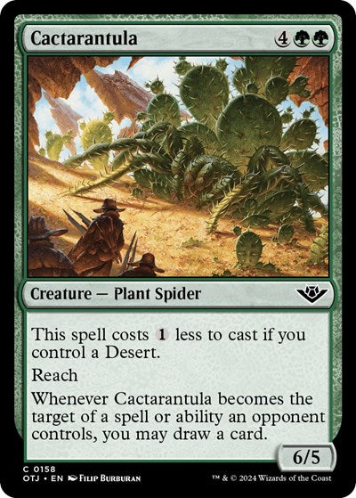 Cactarantula (OTJ) #158 Common Outlaws of Thunder Junction Magic: The Gathering: 2024