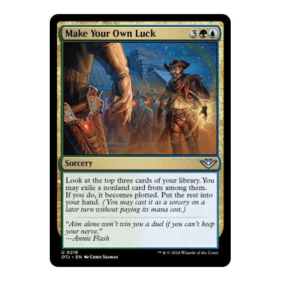 Make Your Own Luck (OTJ) #218 Uncommon (Lightly Played) Outlaws of Thunder Junction Magic: The Gathering: 2024