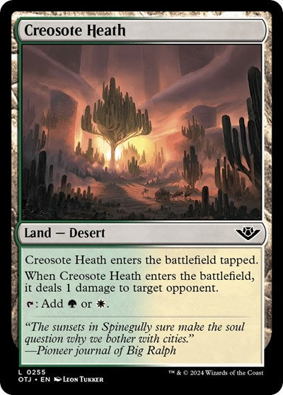 Creosote Heath (OTJ) #255 Land (Lightly Played) Outlaws of Thunder Junction Magic: The Gathering: 2024