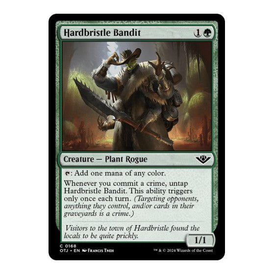 Hardbristle Bandit (OTJ) #168 Common Outlaws of Thunder Junction Magic: The Gathering: 2024