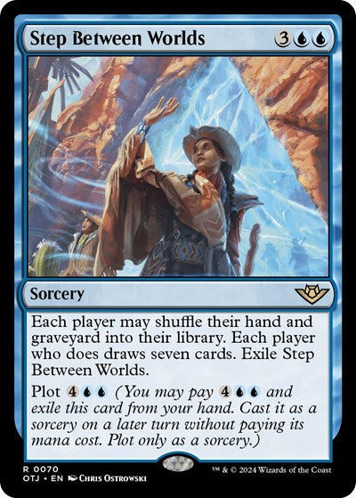 Step Between Worlds (OTJ) #70 Rare (Near Mint) Outlaws of Thunder Junction Magic: The Gathering: 2024