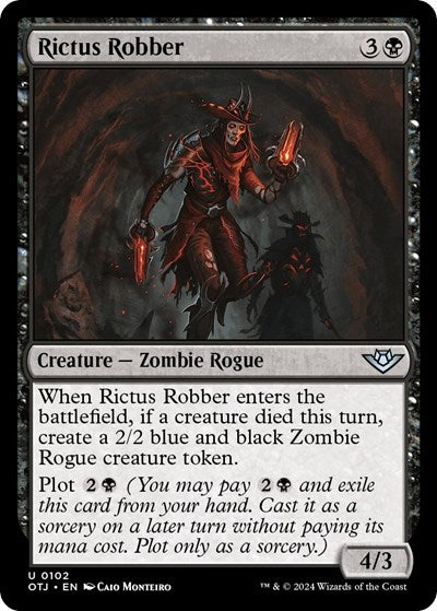 Rictus Robber (OTJ) #102 Uncommon (Lightly Played) Outlaws of Thunder Junction Magic: The Gathering: 2024