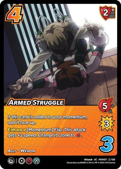 Armed Struggle (MHA7) #2/180 Uncommon (Lightly Played) UniVersus: My Hero Academia: Girl Power UniVersus: 2024