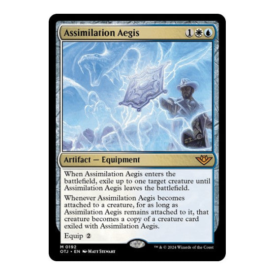 Assimilation Aegis (OTJ) #192 Mythic Rare (Lightly Played) Outlaws of Thunder Junction Magic: The Gathering: 2024