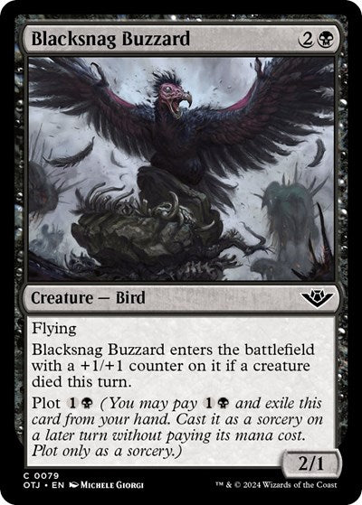Blacksnag Buzzard (OTJ) #79 Common (Lightly Played) Outlaws of Thunder Junction Magic: The Gathering: 2024