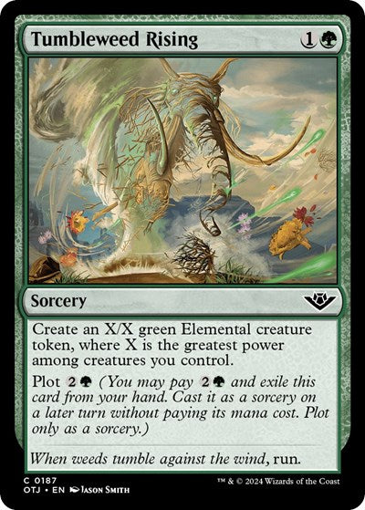 Tumbleweed Rising (OTJ) #187 Common Outlaws of Thunder Junction Magic: The Gathering: 2024