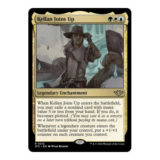 Kellan Joins Up (OTJ) #212 Rare (Foil Lightly Played) Outlaws of Thunder Junction Magic: The Gathering: 2024