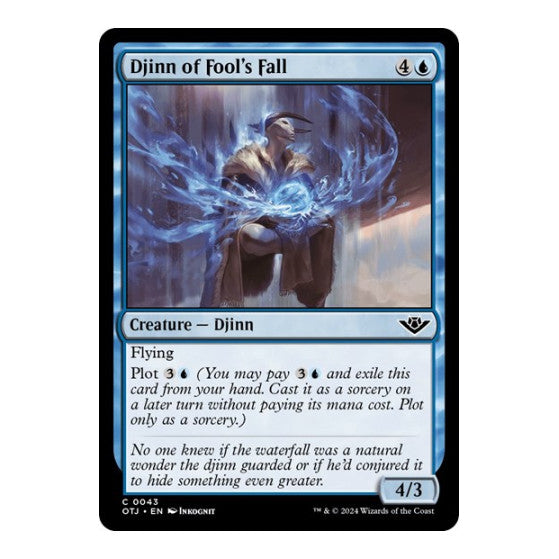Djinn of Fools Fall (OTJ) #43 Common Outlaws of Thunder Junction Magic: The Gathering: 2024