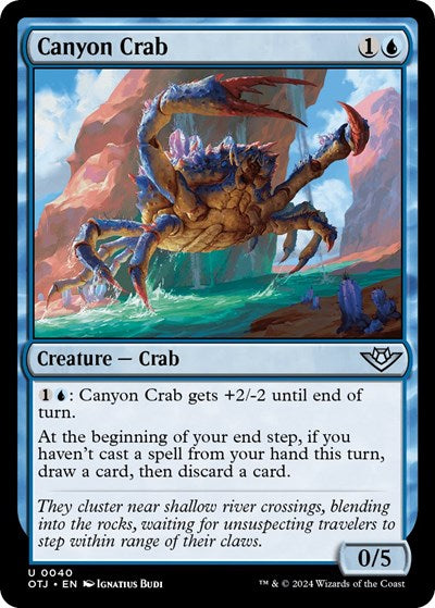 Canyon Crab (OTJ) #40 Uncommon (Lightly Played) Outlaws of Thunder Junction Magic: The Gathering: 2024