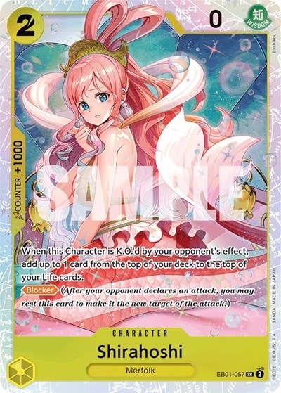 Shirahoshi (EB-01) #EB01-057 Super Rare Extra Booster: Memorial Collection One Piece Card Game: 2024