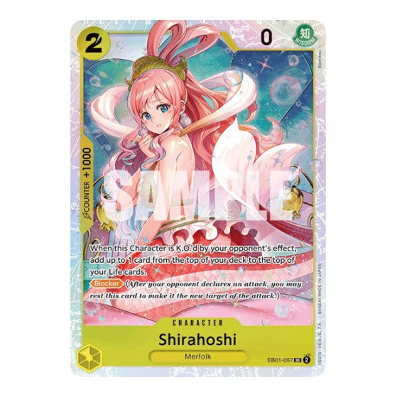 Shirahoshi (EB-01) #EB01-057 Super Rare Extra Booster: Memorial Collection One Piece Card Game: 2024