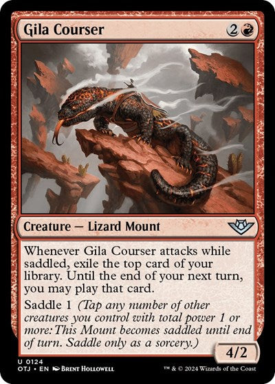 Gila Courser (OTJ) #124 Uncommon (Lightly Played) Outlaws of Thunder Junction Magic: The Gathering: 2024