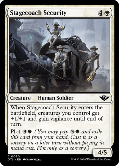 Stagecoach Security (OTJ) #30 Common Outlaws of Thunder Junction Magic: The Gathering: 2024
