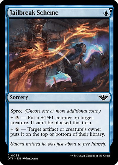 Jailbreak Scheme (OTJ) #53 Common Outlaws of Thunder Junction Magic: The Gathering: 2024