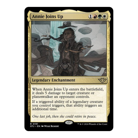 Annie Joins Up (OTJ) #191 Rare (Near Mint) Outlaws of Thunder Junction Magic: The Gathering: 2024