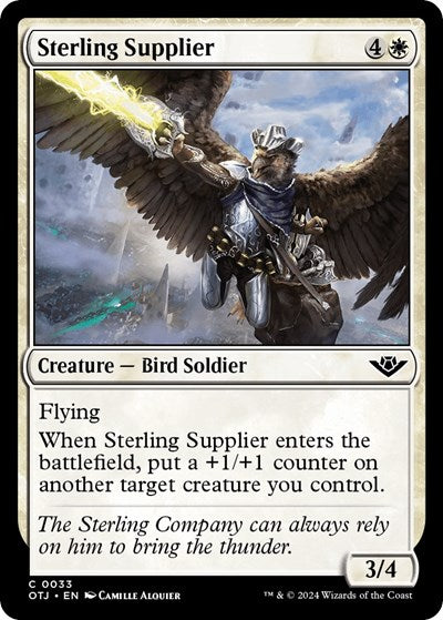 Sterling Supplier (OTJ) #33 Common Outlaws of Thunder Junction Magic: The Gathering: 2024
