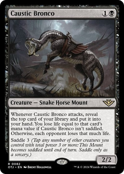 Caustic Bronco (OTJ) #82 Rare (Lightly Played) Outlaws of Thunder Junction Magic: The Gathering: 2024