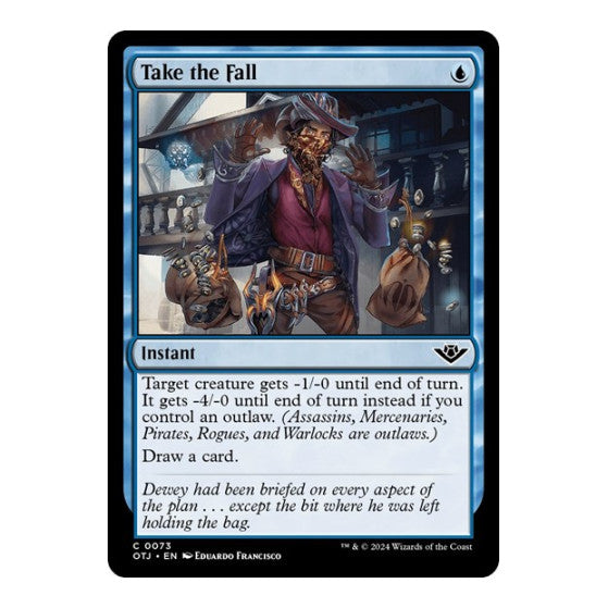 Take the Fall (OTJ) #73 Common Outlaws of Thunder Junction Magic: The Gathering: 2024