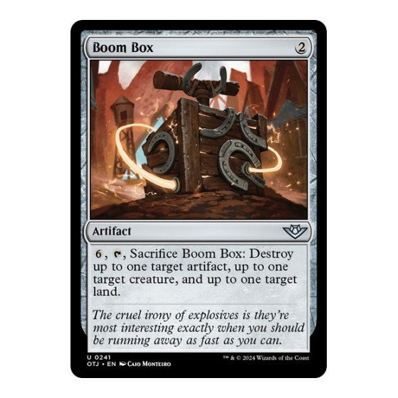 Boom Box (OTJ) #241 Uncommon Outlaws of Thunder Junction Magic: The Gathering: 2024