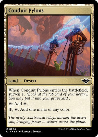 Conduit Pylons (OTJ) #254 Common (Lightly Played) Outlaws of Thunder Junction Magic: The Gathering: 2024