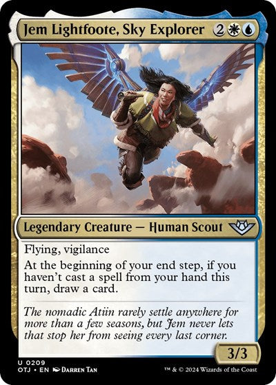 Jem Lightfoote Sky Explorer (OTJ) #209 Uncommon (Lightly Played) Outlaws of Thunder Junction Magic: The Gathering: 2024