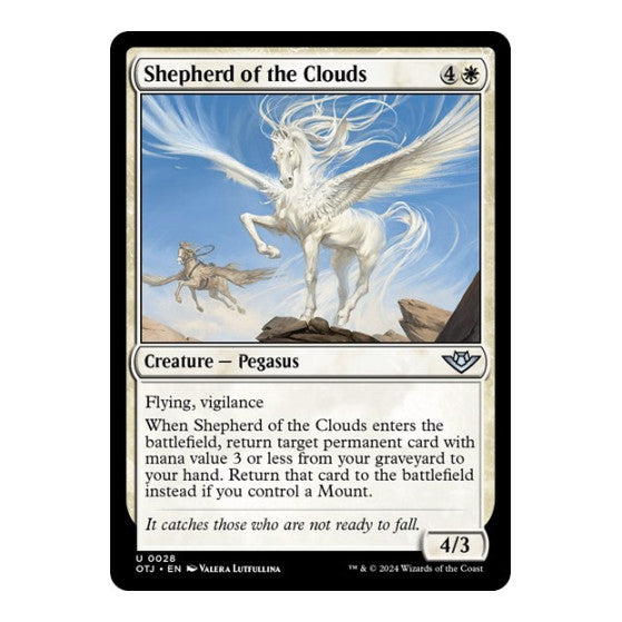 Shepherd of the Clouds (OTJ) #28 Uncommon (Lightly Played) Outlaws of Thunder Junction Magic: The Gathering: 2024