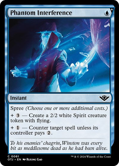 Phantom Interference (OTJ) #61 Common Outlaws of Thunder Junction Magic: The Gathering: 2024
