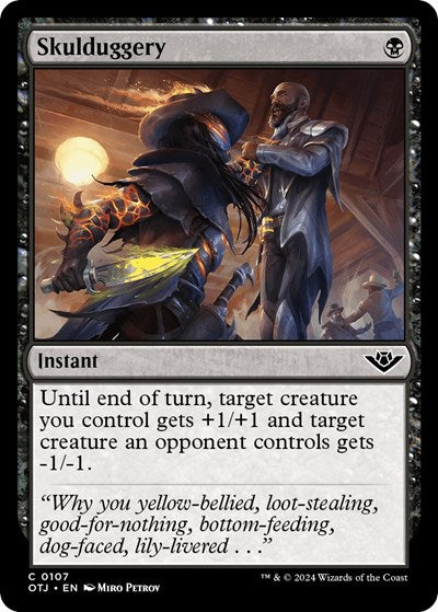 Skulduggery (OTJ) #107 Common Outlaws of Thunder Junction Magic: The Gathering: 2024
