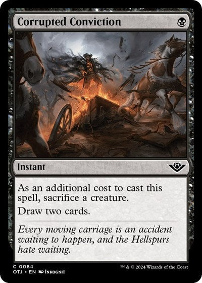 Corrupted Conviction (OTJ) #84 Common (Lightly Played) Outlaws of Thunder Junction Magic: The Gathering: 2024