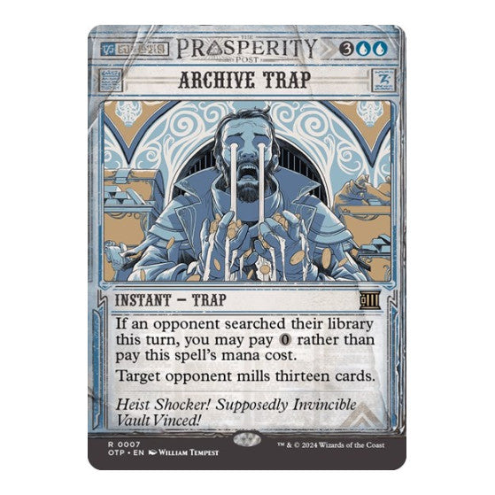 Archive Trap (OTP) #7 Rare (Near Mint) Outlaws of Thunder Junction: Breaking News Magic: The Gathering: 2024