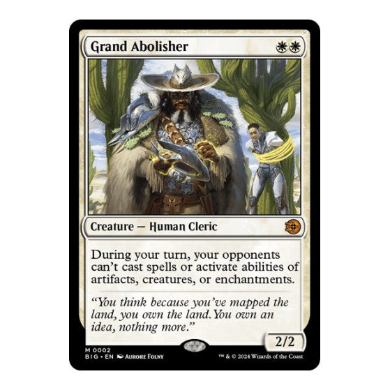Grand Abolisher (BIG) #2 Mythic Rare (Near Mint) Outlaws of Thunder Junction: The Big Score Magic: The Gathering: 2024
