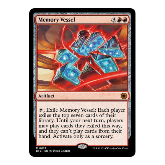 Memory Vessel (BIG) #13 Mythic Rare (Lightly Played) Outlaws of Thunder Junction: The Big Score Magic: The Gathering: 2024