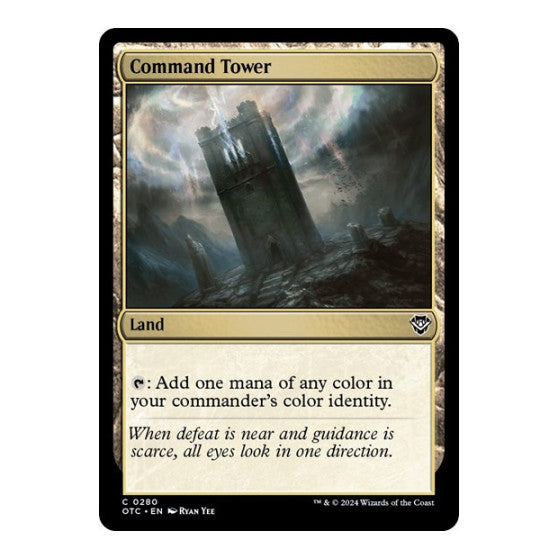 Command Tower (OTC) #280 Common (Lightly Played) Commander: Outlaws of Thunder Junction Magic: The Gathering: 2024