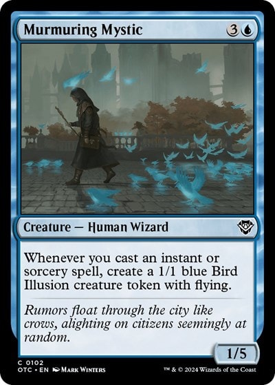Murmuring Mystic (OTC) #102 Common (Lightly Played) Commander: Outlaws of Thunder Junction Magic: The Gathering: 2024