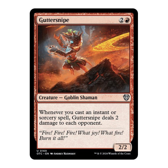 Guttersnipe (OTC) #169 Uncommon (Lightly Played) Commander: Outlaws of Thunder Junction Magic: The Gathering: 2024