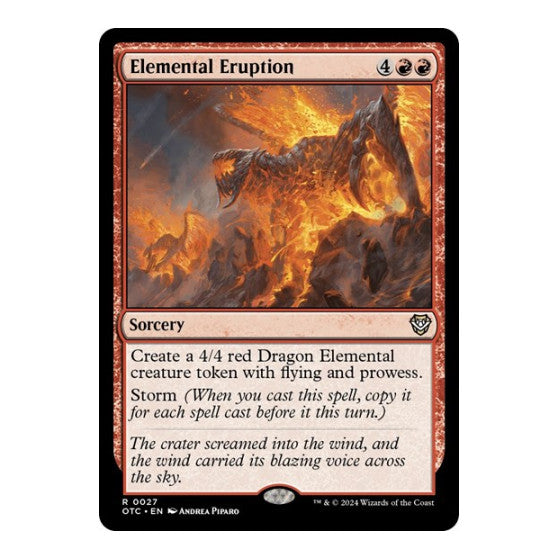 Elemental Eruption (OTC) #27 Rare (Lightly Played) Commander: Outlaws of Thunder Junction Magic: The Gathering: 2024