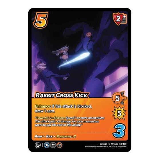 Rabbit Cross Kick (MHA7) #50/180 Common (Lightly Played) UniVersus: My Hero Academia: Girl Power UniVersus: 2024