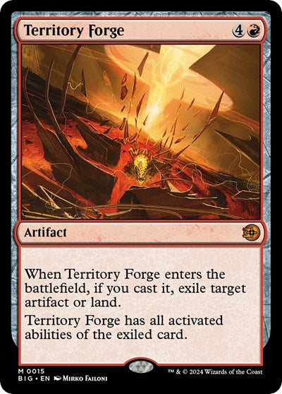 Territory Forge (BIG) #15 Mythic Rare (Lightly Played) Outlaws of Thunder Junction: The Big Score Magic: The Gathering: 2024