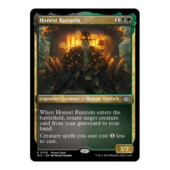 Honest Rutstein (PPOTJ) #370 Promo (Lightly Played) Promo Pack: Outlaws of Thunder Junction Magic: The Gathering: 2024