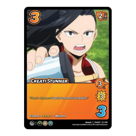 Creati Stunner (MHA7) #57/180 Common (Lightly Played) UniVersus: My Hero Academia: Girl Power UniVersus: 2024