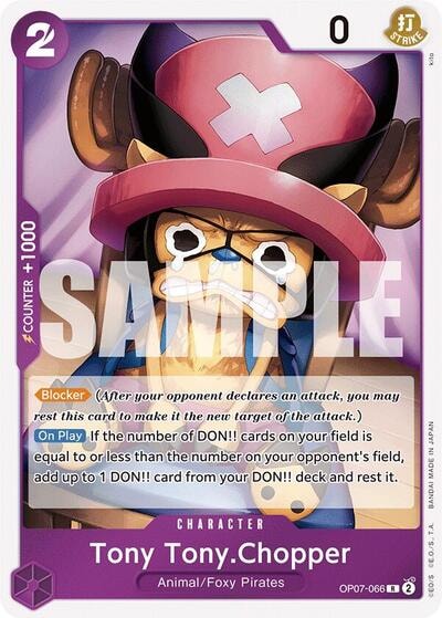 Tony Tony.Chopper (066) (OP07) #OP07-066 Rare (Foil Lightly Played) 500 Years in the Future One Piece Card Game: 2024