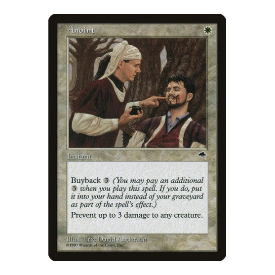 Anoint (TMP) #3 Common (Moderately Played) Tempest Magic: The Gathering: 1997