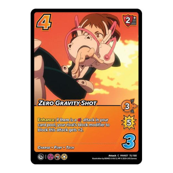 Zero Gravity Shot (MHA7) #75/180 Common (Lightly Played) UniVersus: My Hero Academia: Girl Power UniVersus: 2024