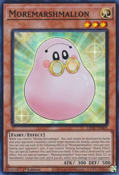 Moremarshmallon (LEDE) #LEDE-EN005 Super Rare (1st Edition Near Mint) Legacy of Destruction YuGiOh: 2024